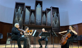 The Moscow Conservatory hosted a concert of the National String Quartet. Komitas