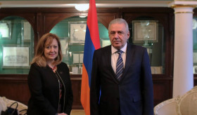 Встреча посла В. Арутюняна с послом Португалии в РФ М. Фишер