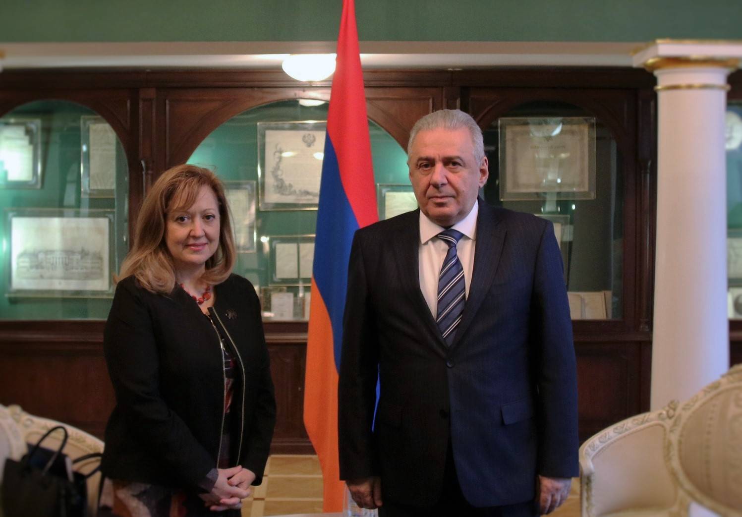 Встреча посла В. Арутюняна с послом Португалии в РФ М. Фишер