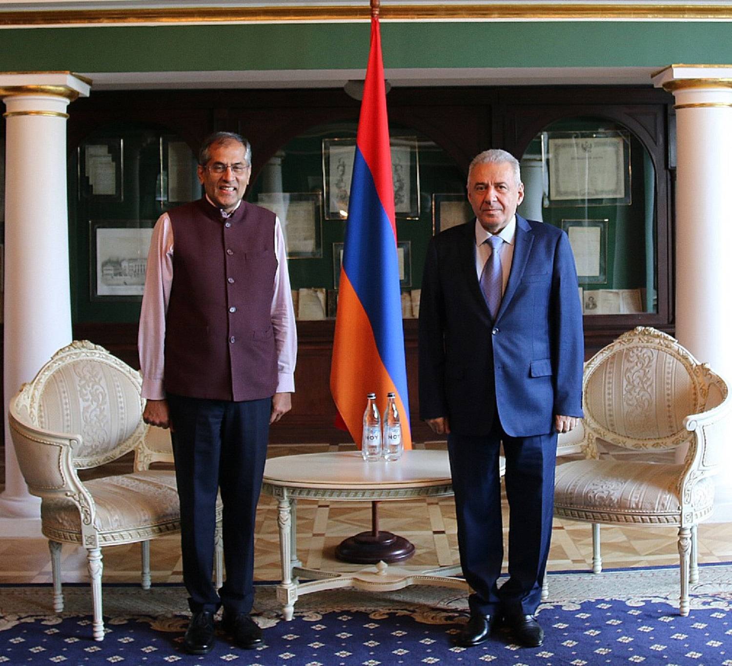 Встреча Посла В.Арутюняна с Послом Индии в России П.Капуром