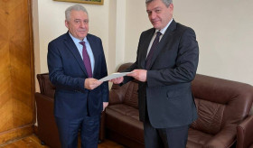 Ambassador V. Harutyunyan presented copies of his credentials to Deputy Minister of Foreign Affairs of Russia