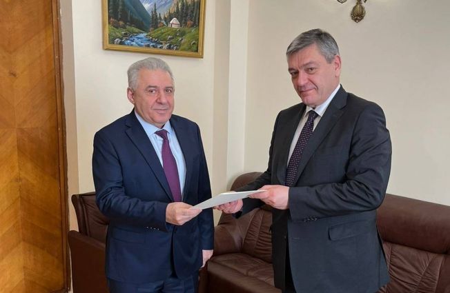 Ambassador V. Harutyunyan presented copies of his credentials to Deputy Minister of Foreign Affairs of Russia