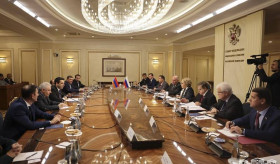 The delegation of Armenia’s National Assembly meets with the speaker of the Russian Federation Council