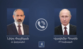 Премьер-министр РА Никол Пашинян провел телефонный разговор с президентом РФ Владимиром Путиным